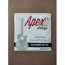 Set De Cuerdas Apex Para Bajo Quinto Níquel 