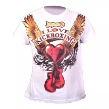 Polera I Love Kick Boxing White