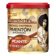 Páprica Ou Pimentão Picante Em Pó Espanhol Carmencita 75g