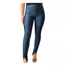 Calça Feminina Tecido Prada Original Ziper Cintura Barra