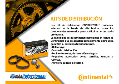 Kit Distribucin Daewoo Lanos L4 1.6l 99-02 Continental Foto 5