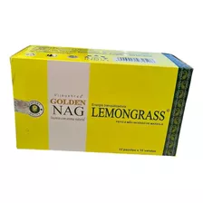 Incenso Massala Golden Nag Capim Limão Lemongrass Cx C 12
