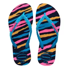 Sandalia Havaianas Chinelo Kids Menina Glitter Ii - Marinho/