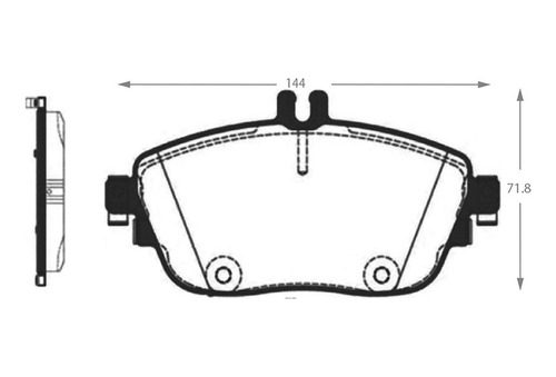 Pastilla De Freno Delantera Mercedes-benz B180  1.6 2013 Foto 3