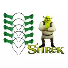  Tiaras Com Orelhas Shrek Kit 5 Arquinhos