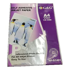 Papel Fotografico G&g A4 Self-adhesive 130 Gsm