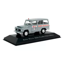 Miniatura Carro Willys Rural Radio Patrulha Edição 6