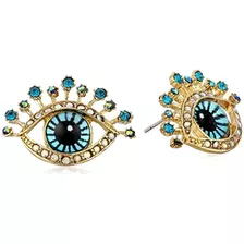 Betsey Johnson Eye Stud Pendientes