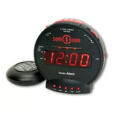 Sonic Bomb - Reloj Despertador Doble Extra Fuerte Con Agitad