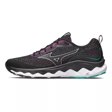 Tênis Mizuno Wave Way 3 Feminino Preto Pink Treinos Corrida