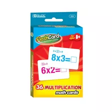 Set De 72 Paquetes De 36 Cartas De Multiplicación Bazic