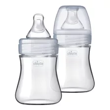 Biberón Híbrido Chicco Duo De 5 Oz, Vidrio Interior De Plást