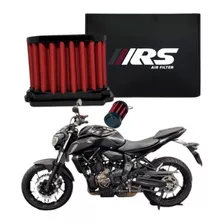 Filtro De Ar Esportivo Rs Yamaha Mt07 Fz-07 2014 Até 2022