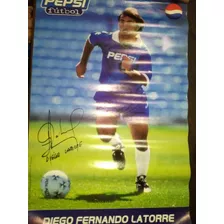 Cartel Publicidad * Pepsi * Futbol - Diego Latorre Año 1997