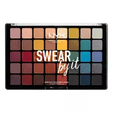 Paleta De Sombras Nyx Professional Makeup Swear By It Color De La Sombra 40 Tonos