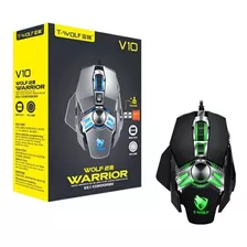 Mouse Gamer T-wolf V10 Negro