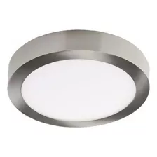 Plafon Led De Aplicar Acero Circular 18w Techo Frio 6500°k