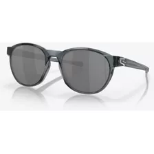 Óculos De Sol Oakley Reedmace Crystal Black 0654 Cor Azul-petróleo Cor Da Armação Azul Cor Da Lente Cinza Desenho Redondo