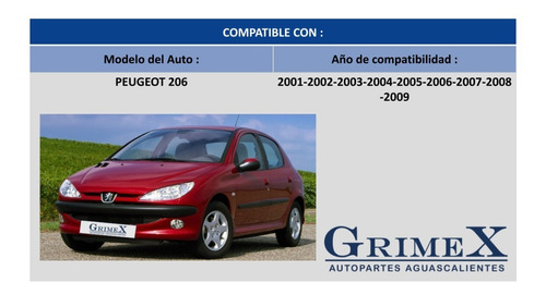 Espejo Peugeot 206 2001-2002-2003-2005-2006-2007-2009 Manual Foto 3