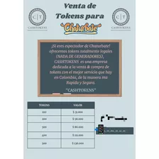 Venta Paquete De Tokens - Chaturbate (100)