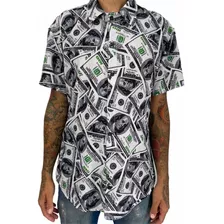 Camisa De Botão Dolar ( Dinheiro)