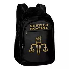 Mochila Bolsa Serviço Social Dourado