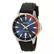 Reloj Armitron Para Hombre De Dos Tonos Con Correa De Silico