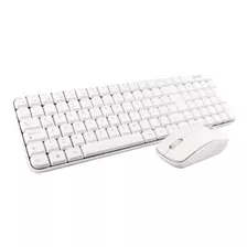 Teclado Y Mouse Ghia Inalámbrico Bluetooth Color Blanco 2.4ghz