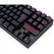 Teclado Gamer Redragon Kumara Pro Rgb Mecnico Switch Blue Cor De Teclado Preto Idioma Português Brasil