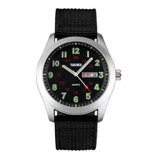 Reloj Analógico Negro Skmei 9112 Para Hombre