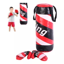 Set De Boxeo Infantil-bolsa+guantes-kit Boxeo Juguete