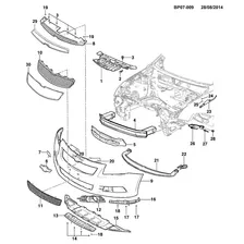 Tampa,face Do Para-choque Diant. Cruze Hatch 12/14 (item 7)