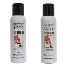 02 Unid. Retok Legs Meia Calça Spray Maquiagem P/ Pernas