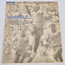 Autógrafos Tostão Pelé Jairzinho Seleção Brasileira Futebol