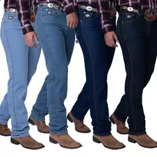 Kit 4 Calças Masculinas Country Rodeio Cowboy Jeans Elastano