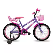 Bicicleta Aro 20 Feminina Infantil Cadeirinha Boneca Bella