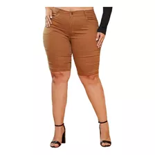 Roupas Grandes Moda Feminina Bermuda Lycra Plus Size 46 A 60