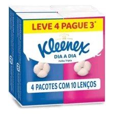 Lenço De Papel Kleenex Dia A Dia Leve 4 Pague 3 Com 10un