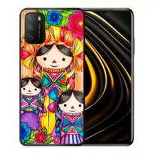 Funda Xiaomi Poco M3 Lele Muñeca Mexicana Tpu/pm Uso Rudo