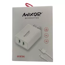 Cargador Carga Rapida Mixor Quiero 3.1a 220v