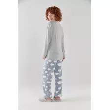 Pijama Promesse Lanilla Y Peluche Art 10070 Clouds