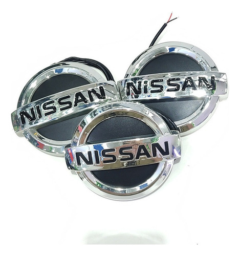 Adecuado For Nissan 4d Led Logo Light White 11.7 * 10cm Foto 3