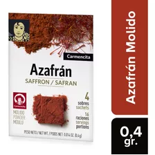 Azafran Molido Carmencita 4 Sobres 0.1 Gr.