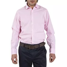 Camisa Algodón Libre De Arrugas Rosa Hombre Rockford