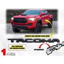 Cubierta Para Emblema Toyota Tacoma 2016-2022 Negra Mate