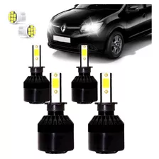 Kit Super Led Farol Sandero 2015 2016 2017 2018 2019 Logan