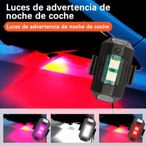 Estrobo Luces Led Recargable Auto Moto Bici Drones Foto 3