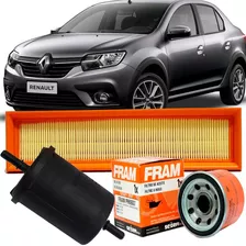 Kit Filtros Renault Logan 1.0 16v Flex 2014 2015 2016 2017