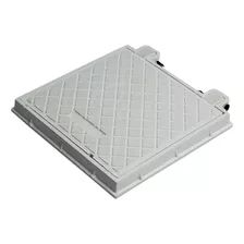 Tampa Pvc 60x60 Cisterna Gordura Elétrica Articulada Branco