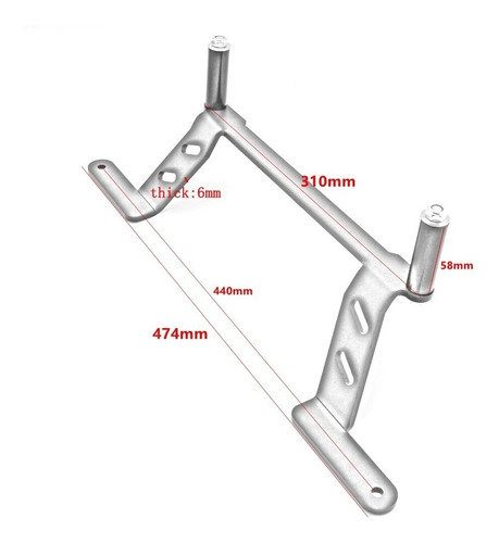 Montura Para Luces Auxiliares Bmw R1200 R1250 Gs Gsa Foto 2